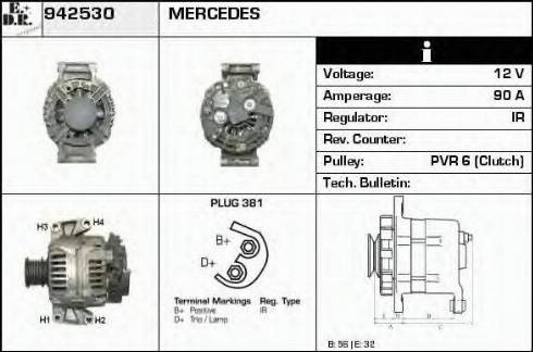 EDR 942530 - Генератор avtokuzovplus.com.ua