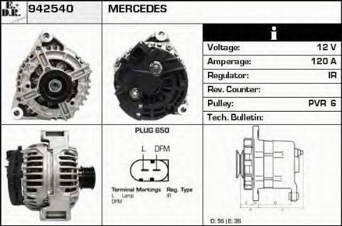 EDR 942540 - Генератор autocars.com.ua