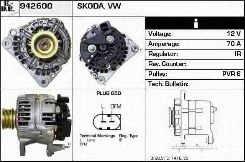 EDR 942600 - Генератор avtokuzovplus.com.ua