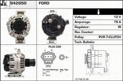 EDR 942650 - Генератор autocars.com.ua