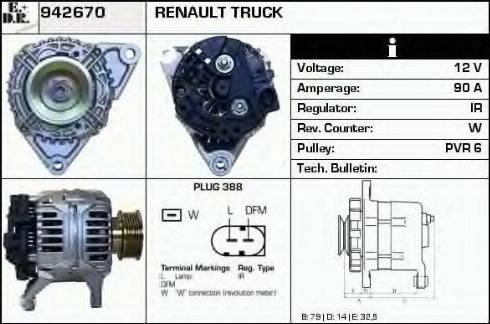 EDR 942670 - Генератор autocars.com.ua