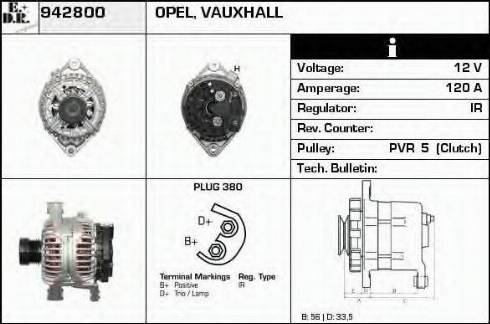 EDR 942800 - Генератор avtokuzovplus.com.ua