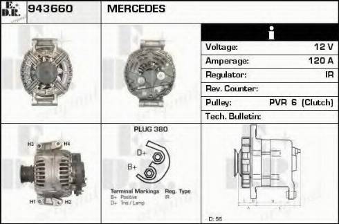 EDR 943660 - Генератор autocars.com.ua