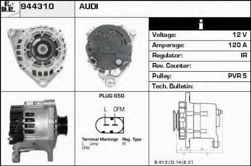 EDR 944310 - Генератор autocars.com.ua