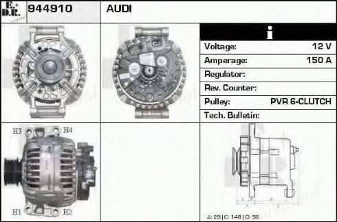 EDR 944910 - Генератор autocars.com.ua