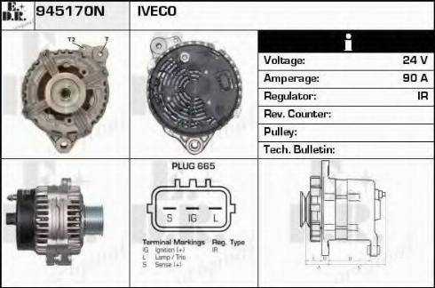 EDR 945170N - Генератор avtokuzovplus.com.ua