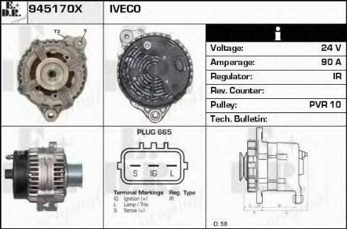 EDR 945170X - Генератор avtokuzovplus.com.ua