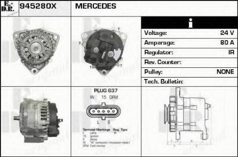 EDR 945280X - Генератор autocars.com.ua