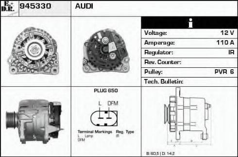 EDR 945330 - Генератор autocars.com.ua