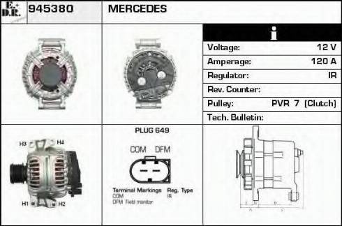 EDR 945380 - Генератор autocars.com.ua