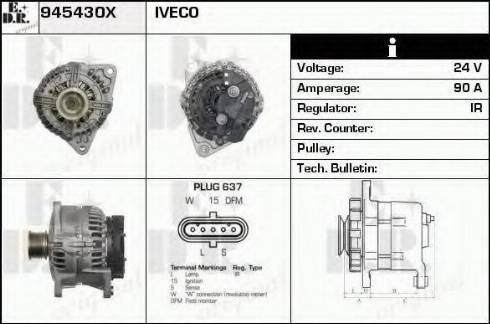 EDR 945430X - Генератор autocars.com.ua