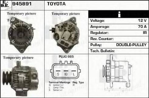 EDR 945891 - Генератор autocars.com.ua