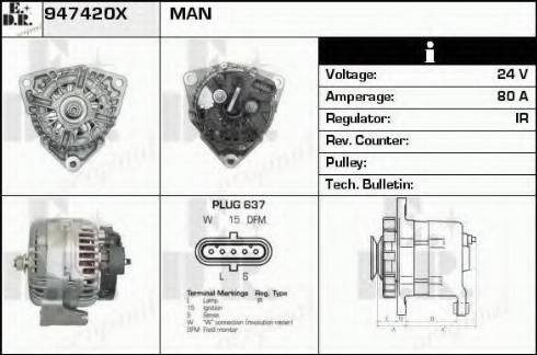 EDR 947420X - Генератор autocars.com.ua