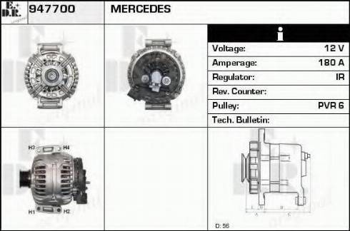 EDR 947700 - Генератор avtokuzovplus.com.ua