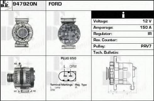 EDR 947920N - Генератор autocars.com.ua