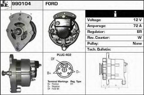 EDR 990104 - Генератор autocars.com.ua