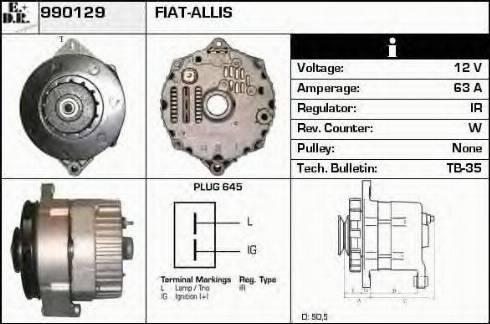 EDR 990129 - Генератор avtokuzovplus.com.ua