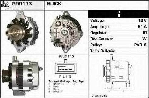 EDR 990133 - Генератор autocars.com.ua