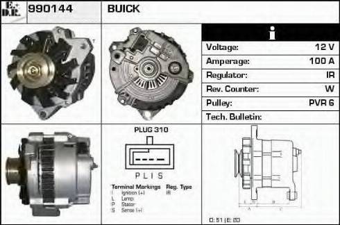 EDR 990144 - Генератор autocars.com.ua