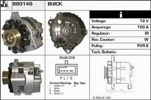 EDR 990145 - Генератор autocars.com.ua