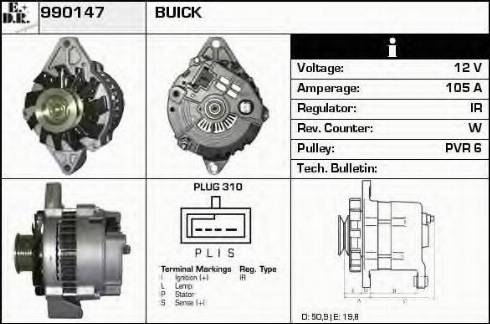 EDR 990147 - Генератор autocars.com.ua