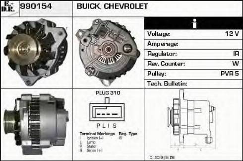 EDR 990154 - Генератор autocars.com.ua