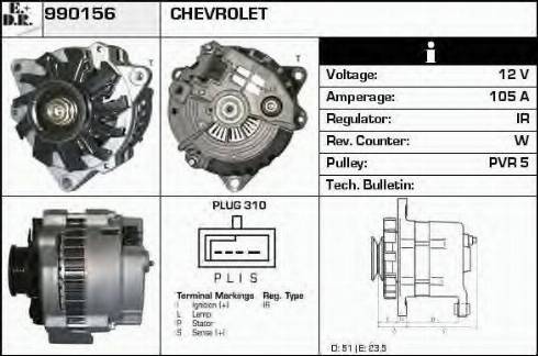 EDR 990156 - Генератор autocars.com.ua