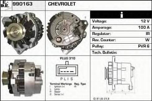 EDR 990163 - Генератор autocars.com.ua