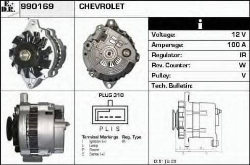 EDR 990169 - Генератор autocars.com.ua