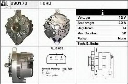 EDR 990173 - Генератор autocars.com.ua