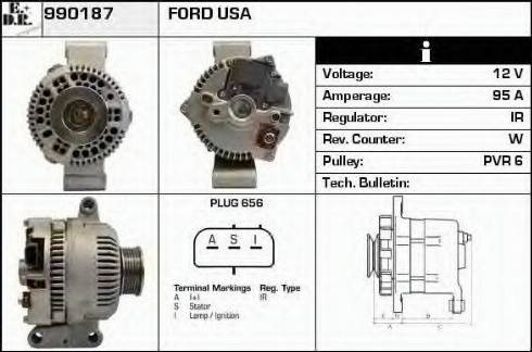 EDR 990187 - Генератор autocars.com.ua