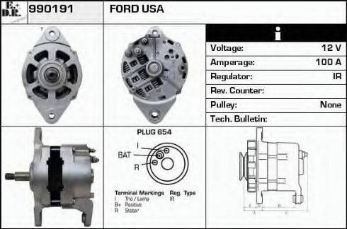 EDR 990191 - Генератор autocars.com.ua