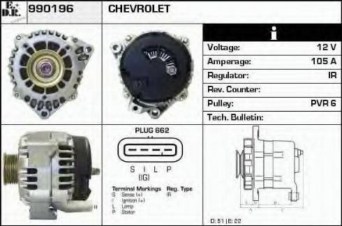 EDR 990196 - Генератор autocars.com.ua