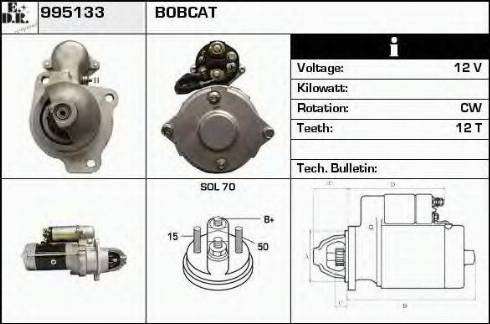 EDR 995133 - Стартер avtokuzovplus.com.ua