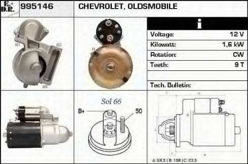 EDR 995146 - Стартер autocars.com.ua