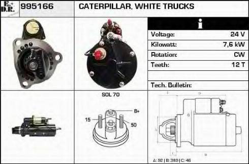 EDR 995166 - Стартер avtokuzovplus.com.ua