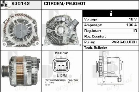 EDR WA11253 - Генератор autocars.com.ua