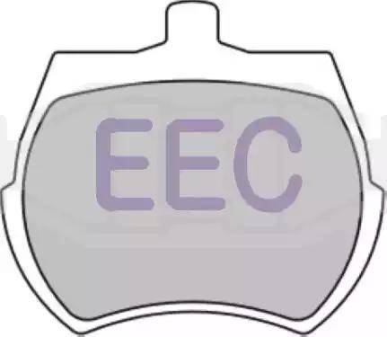 EEC BRP0037 - Гальмівні колодки, дискові гальма autocars.com.ua