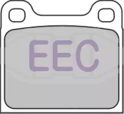 EEC BRP0121 - Гальмівні колодки, дискові гальма autocars.com.ua