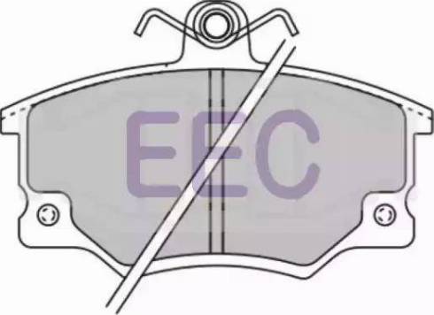 EEC BRP0442 - Гальмівні колодки, дискові гальма autocars.com.ua