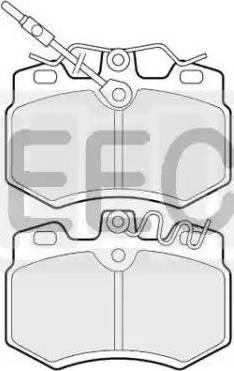 EEC BRP0513 - Гальмівні колодки, дискові гальма autocars.com.ua