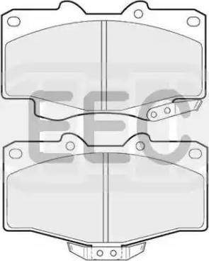 EEC BRP0703 - Гальмівні колодки, дискові гальма autocars.com.ua
