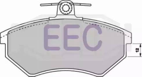 EEC BRP0708 - Гальмівні колодки, дискові гальма autocars.com.ua