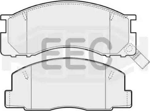 EEC BRP0744 - Гальмівні колодки, дискові гальма autocars.com.ua