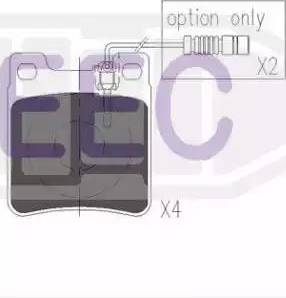 EEC BRP0759 - Тормозные колодки, дисковые, комплект autodnr.net