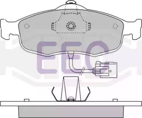 EEC BRP0802 - Гальмівні колодки, дискові гальма autocars.com.ua