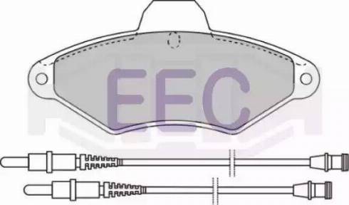 EEC BRP0803 - Гальмівні колодки, дискові гальма autocars.com.ua