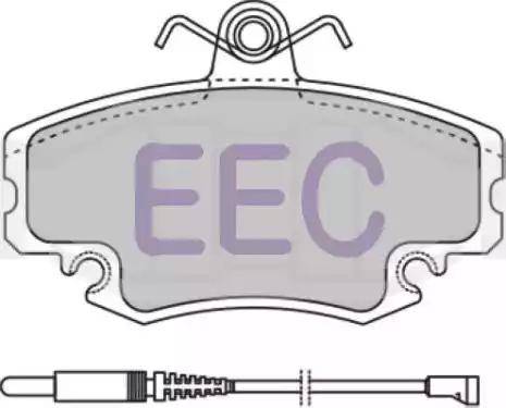EEC BRP0810 - Гальмівні колодки, дискові гальма autocars.com.ua