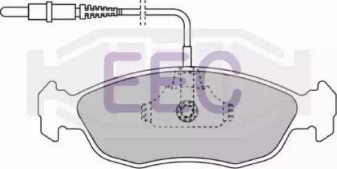 EEC BRP0814 - Гальмівні колодки, дискові гальма autocars.com.ua