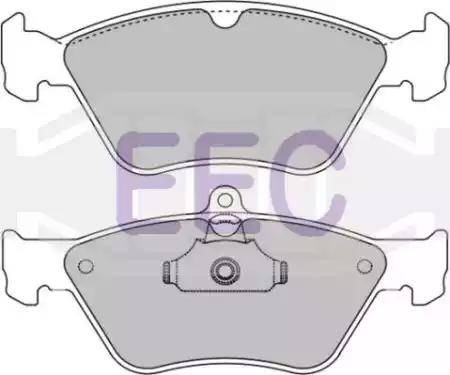 EEC BRP0847 - Гальмівні колодки, дискові гальма autocars.com.ua